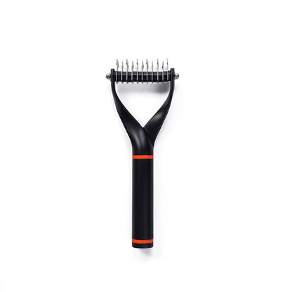 Double-Sided Pet Dematting Comb Rake