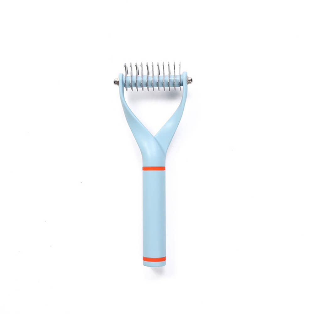 Double-Sided Pet Dematting Comb Rake