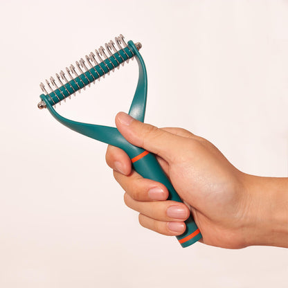 Double-Sided Pet Dematting Comb Rake