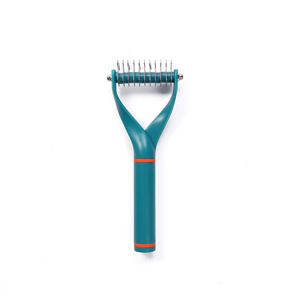 Double-Sided Pet Dematting Comb Rake