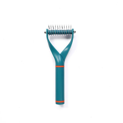 Double-Sided Pet Dematting Comb Rake