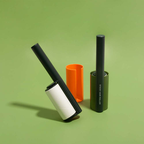Vertical Pet Hair Lint Roller Orange