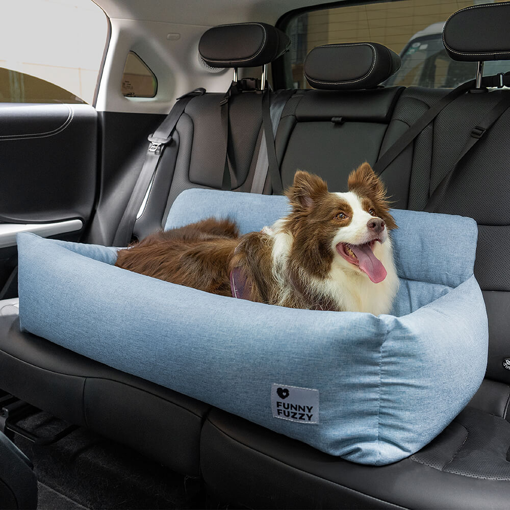 Washable Bolster Dog Back Seat Bed