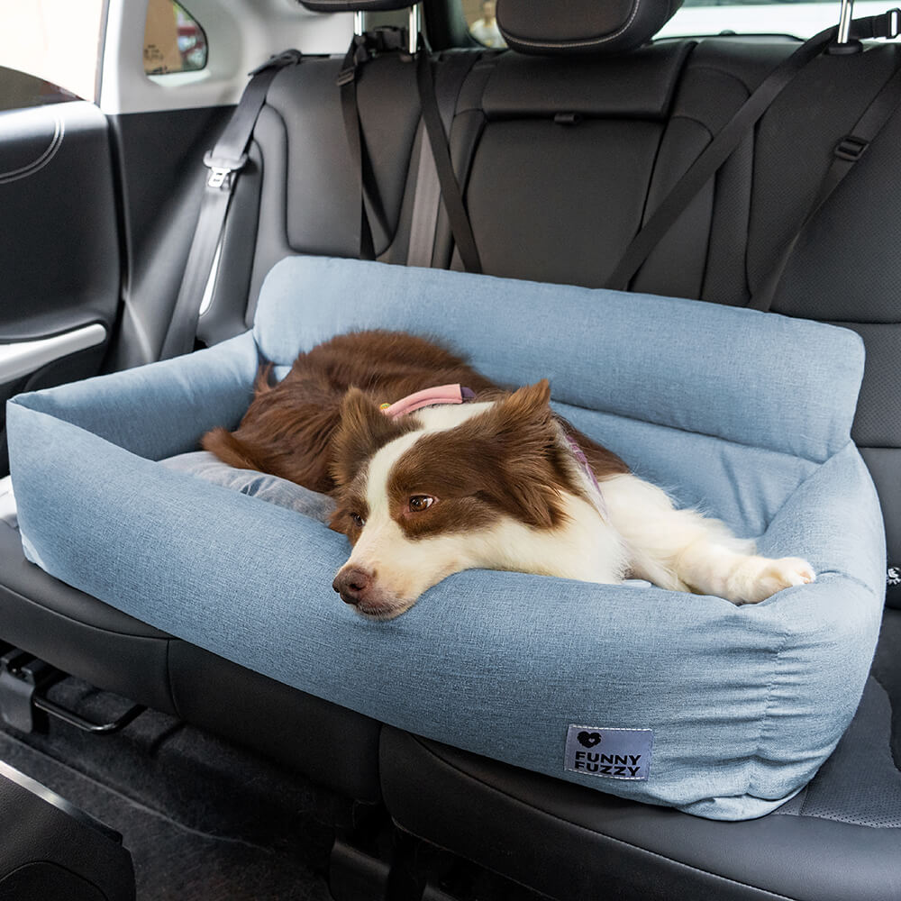 Washable Bolster Dog Back Seat Bed
