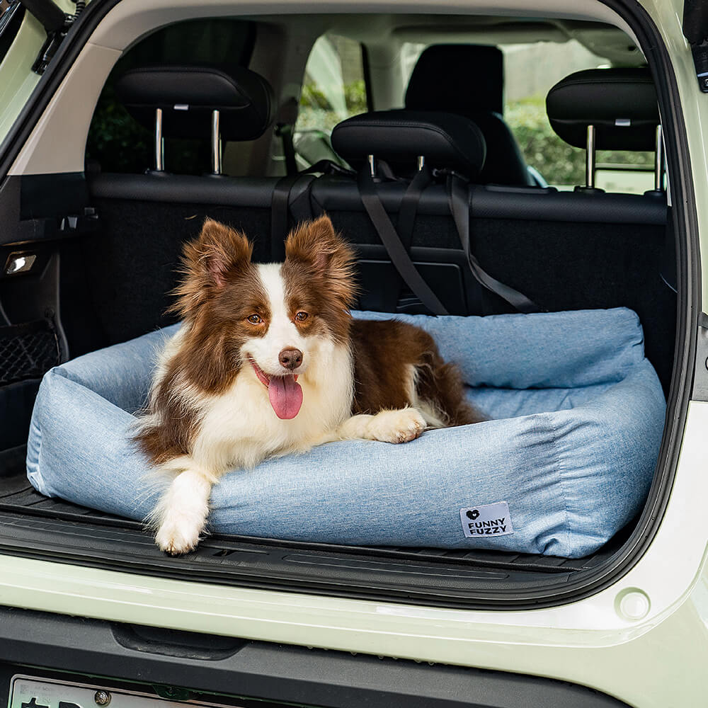 Washable Bolster Dog Back Seat Bed