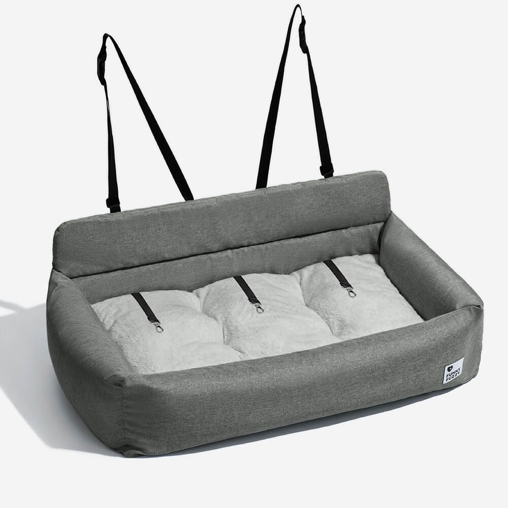 Washable Bolster Dog Back Seat Bed