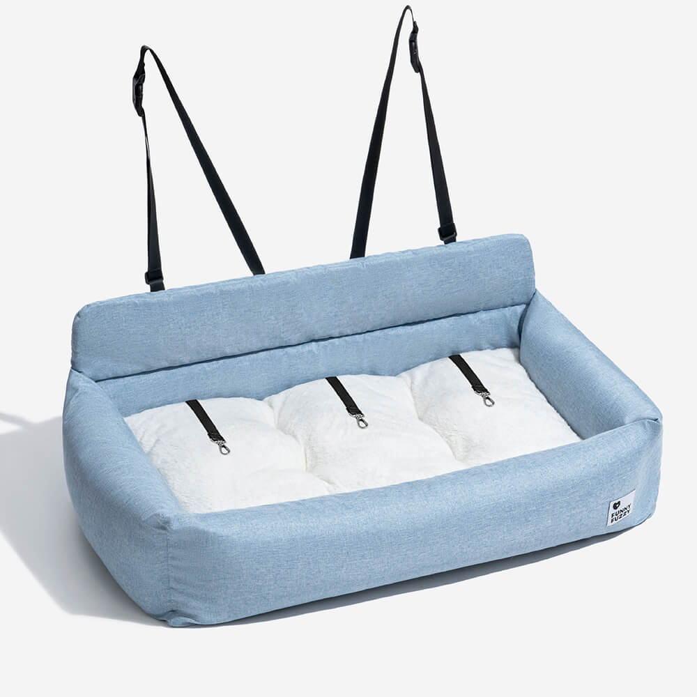 Washable Bolster Dog Back Seat Bed