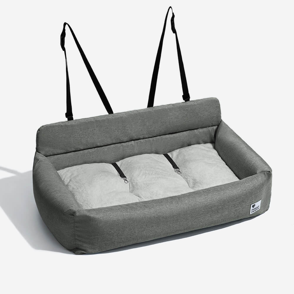 Washable Bolster Dog Back Seat Bed