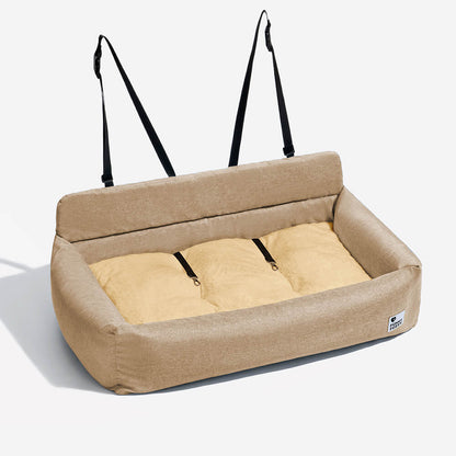 Washable Bolster Dog Back Seat Bed