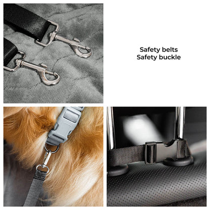 Washable Bolster Dog Back Seat Bed Khaki Two seat