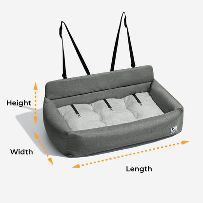 Washable Bolster Dog Back Seat Bed