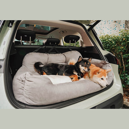 Bolster Dog Back Seat Bed for Medium and Large Dogs Waterproof Pro-Brown JUMBO