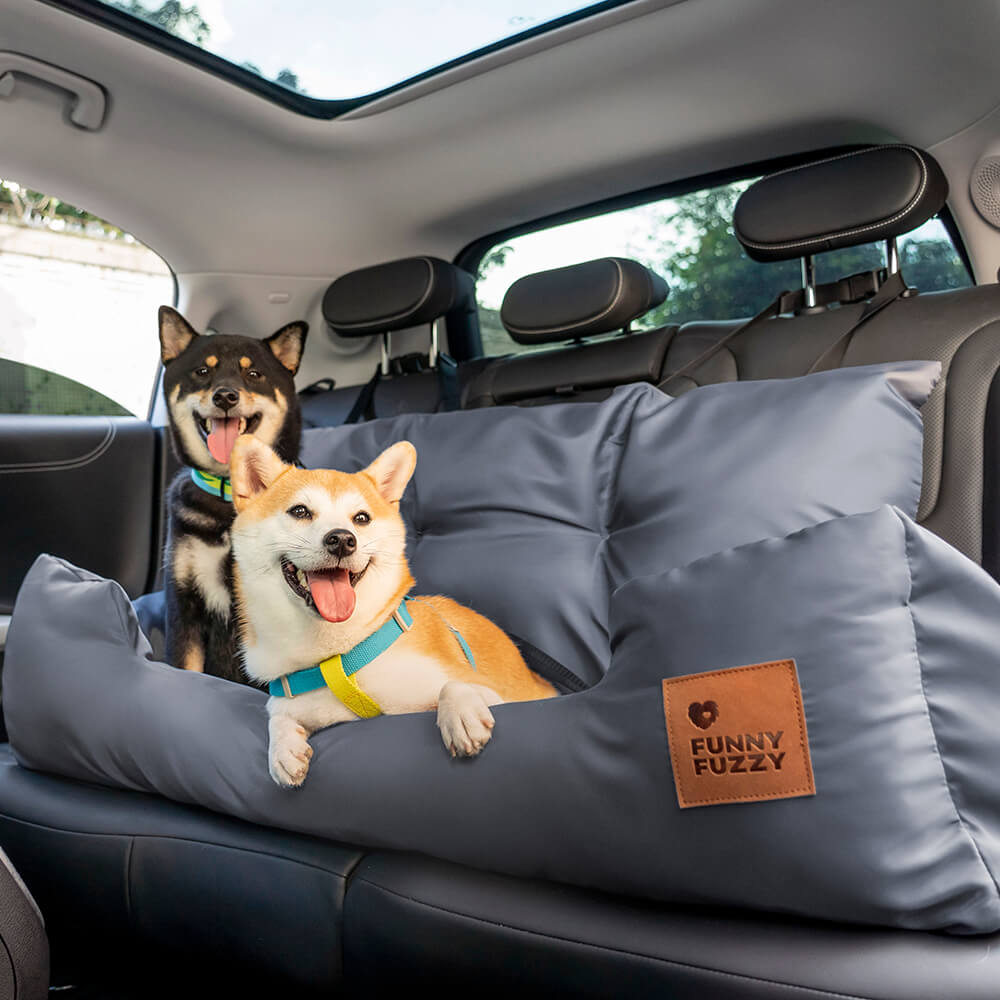 Bolster Dog Back Seat Bed for Medium and Large Dogs Pro-Yellow JUMBO