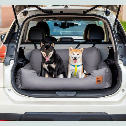 Bolster Dog Back Seat Bed for Medium and Large Dogs Pro-Blue JUMBO PLUS