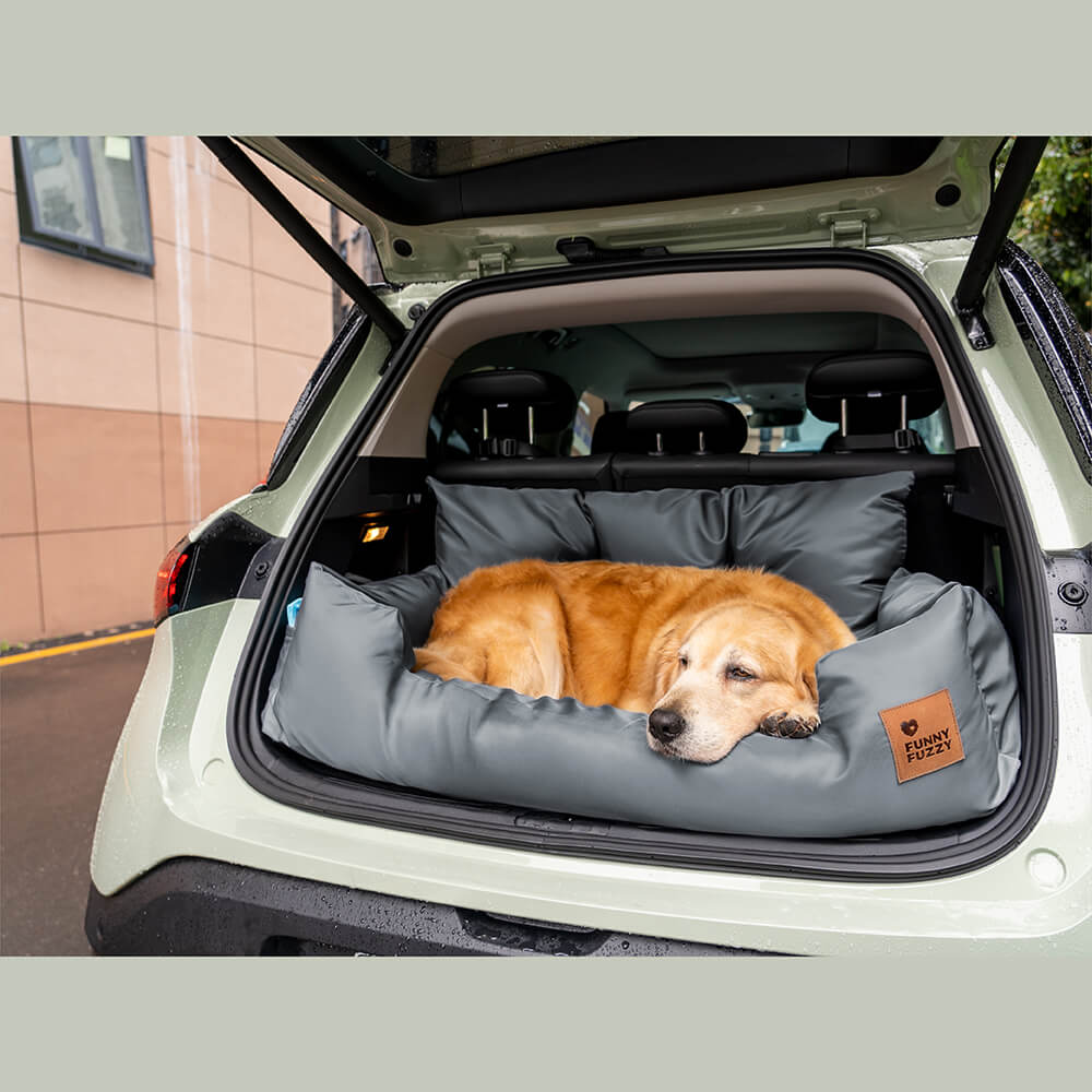 Waterproof Bolster Dog Back Seat Bed