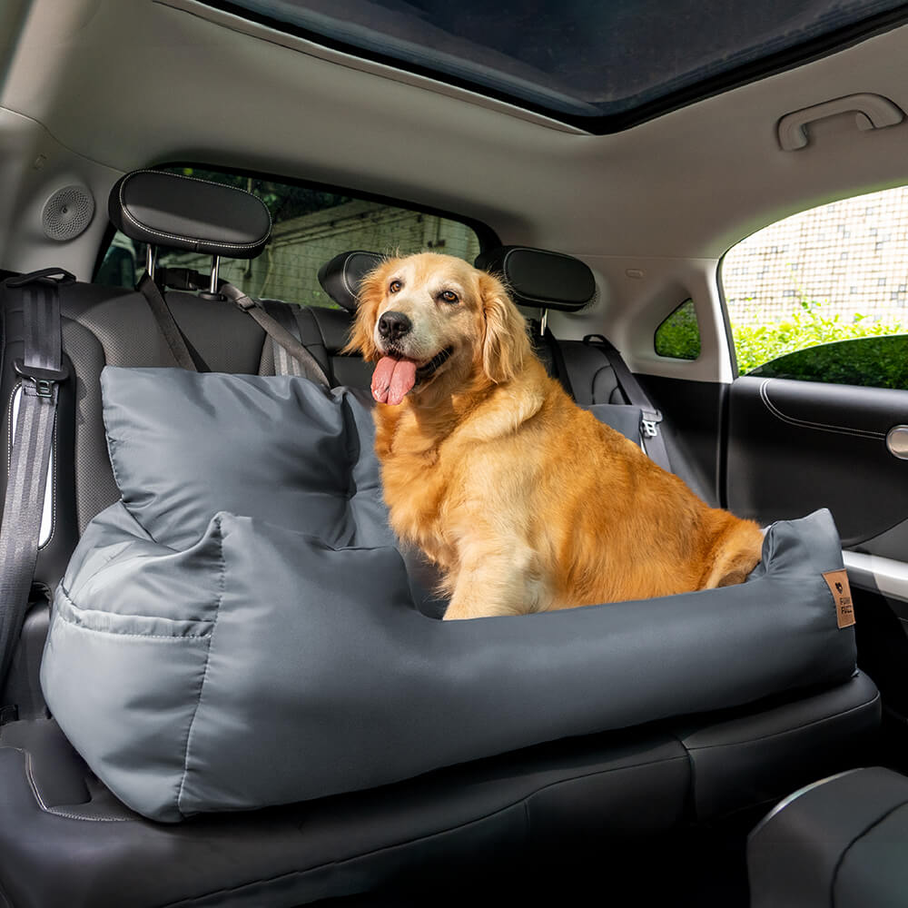 Waterproof Bolster Dog Back Seat Bed Waterproof Pro-Charcoal Grey Standard