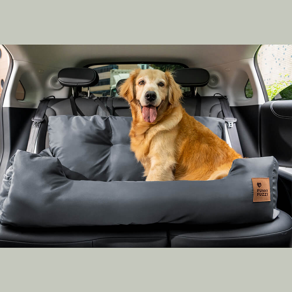 Waterproof Bolster Dog Back Seat Bed Waterproof Pro-Pink Standard