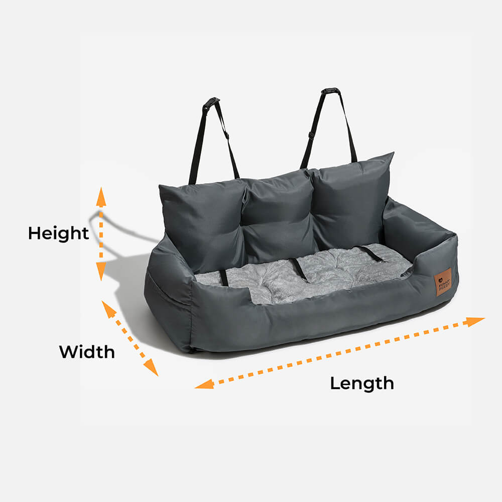Waterproof Bolster Dog Back Seat Bed