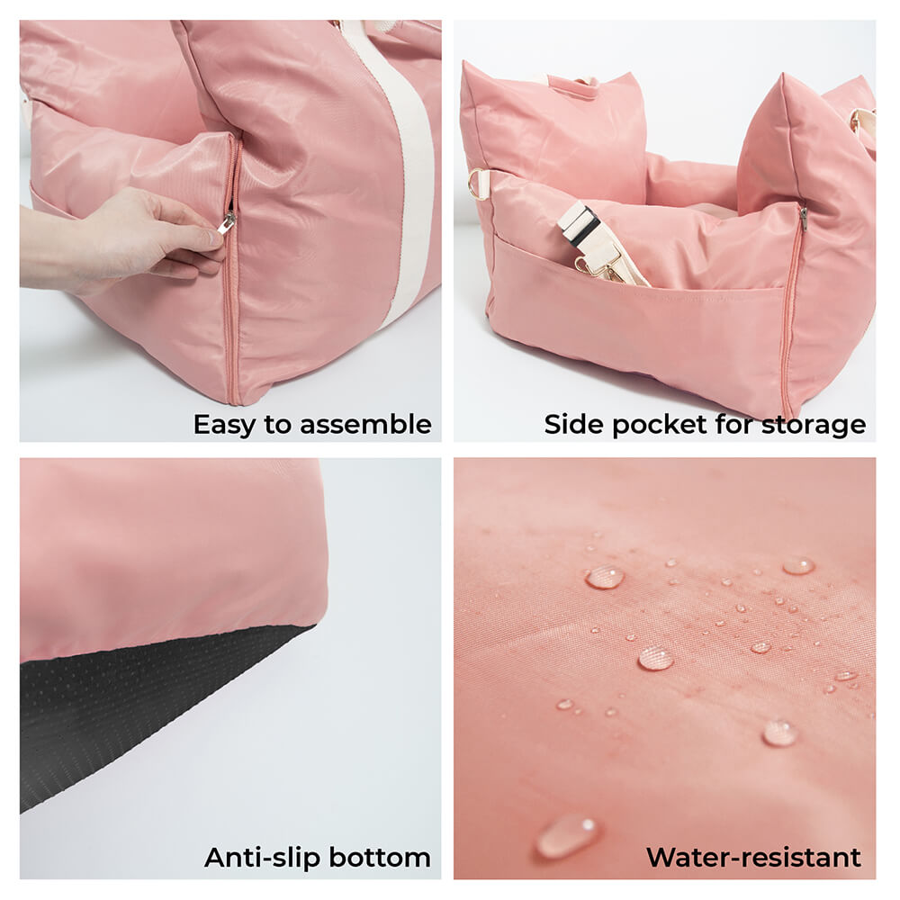 Waterproof Dog Car Seat Bed for Road Trips