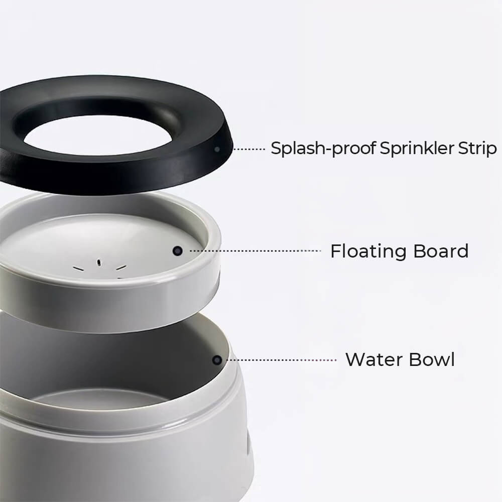 No-Spill Travel Dog Water Bowl with Floating Disk