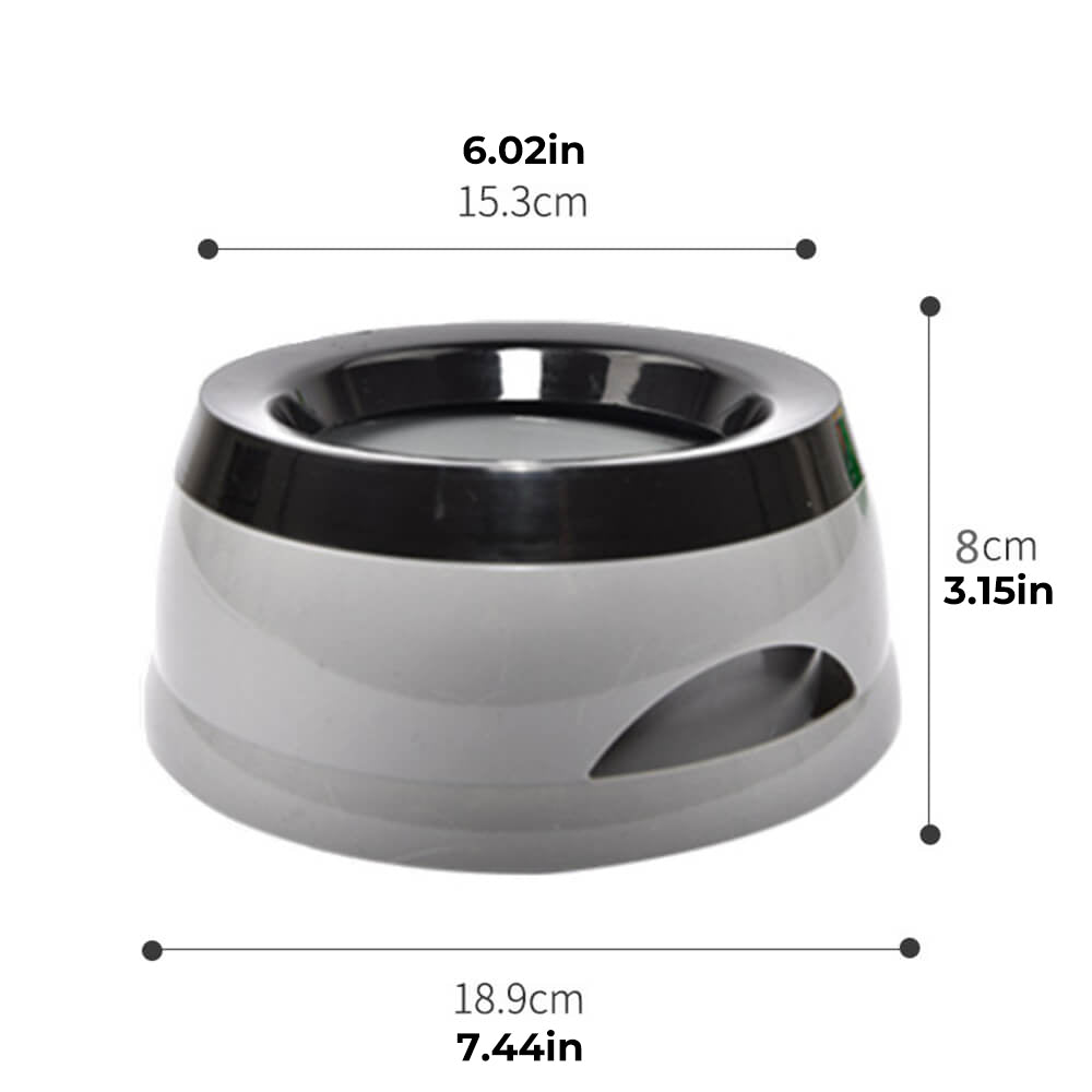 No-Spill Travel Dog Water Bowl with Floating Disk