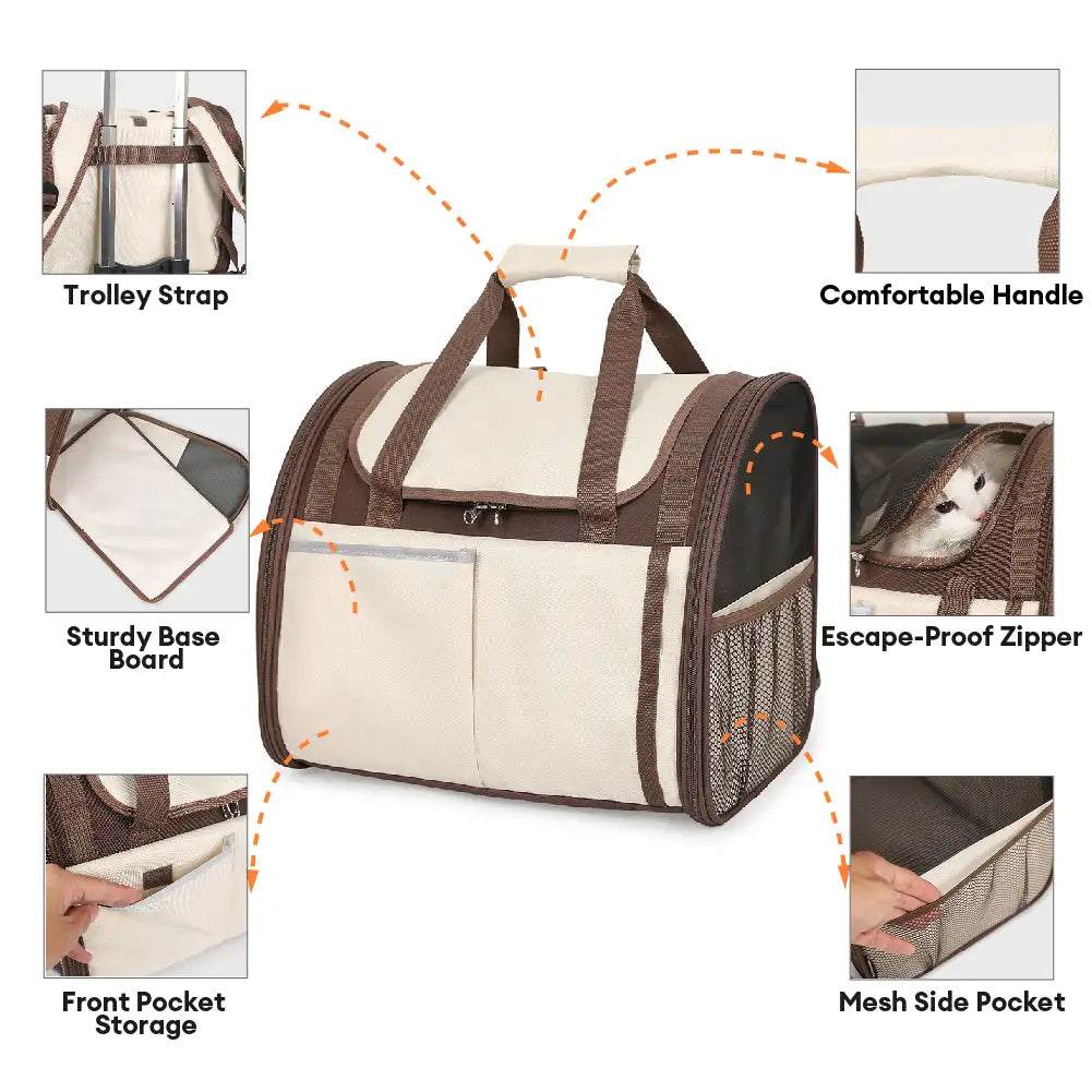 Large Breathable Foldable Pet Backpack Carrier