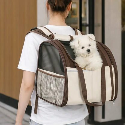 Large Breathable Foldable Pet Backpack Carrier Default Title