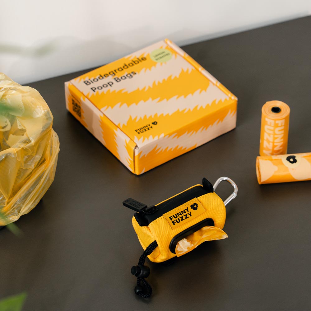 Lemon Scented Recycled Dog Poop Bags