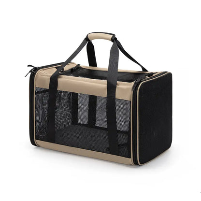 Expandable Breathable Cat Carrier Bag for Vet Travel
