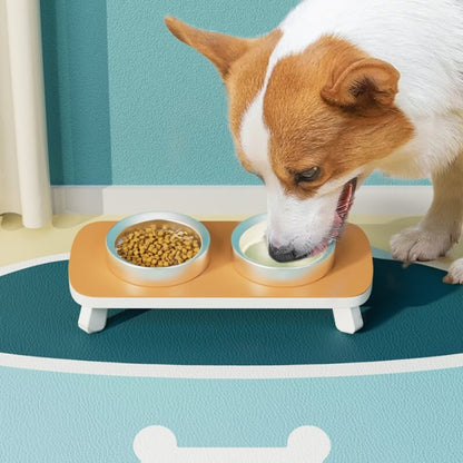 Quick-Dry Non-Slip Pet Feeding Mat Blue M
