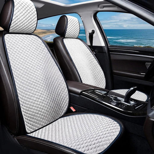 Cooling Front Car Seat Cover for Dogs White One Seat