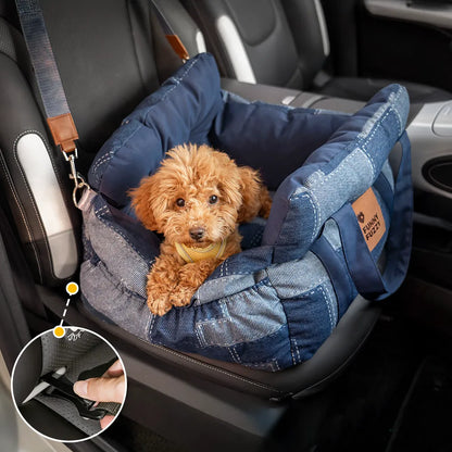 Portable ISOFIX Dog Car Seat Bed with LATCH Anchors