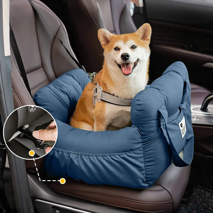 Portable ISOFIX Dog Car Seat Bed with LATCH Anchors