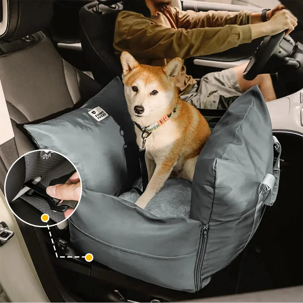 ISOFIX Dog Car Seat Bed with LATCH Anchor System