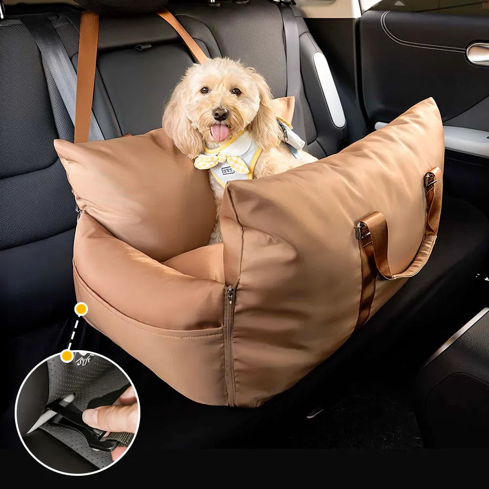 ISOFIX Dog Car Seat Bed with LATCH Anchor System