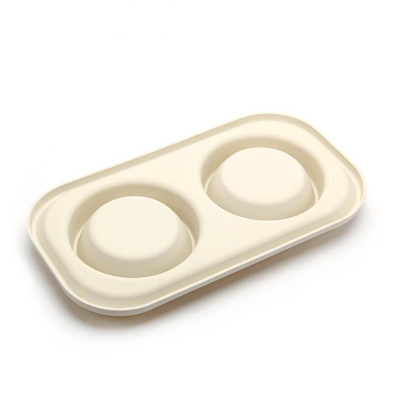 Silicone Dual Bowl Slow Feeder for Dogs and Cats Grey/Double Bowl+Stainless Steel Bowl