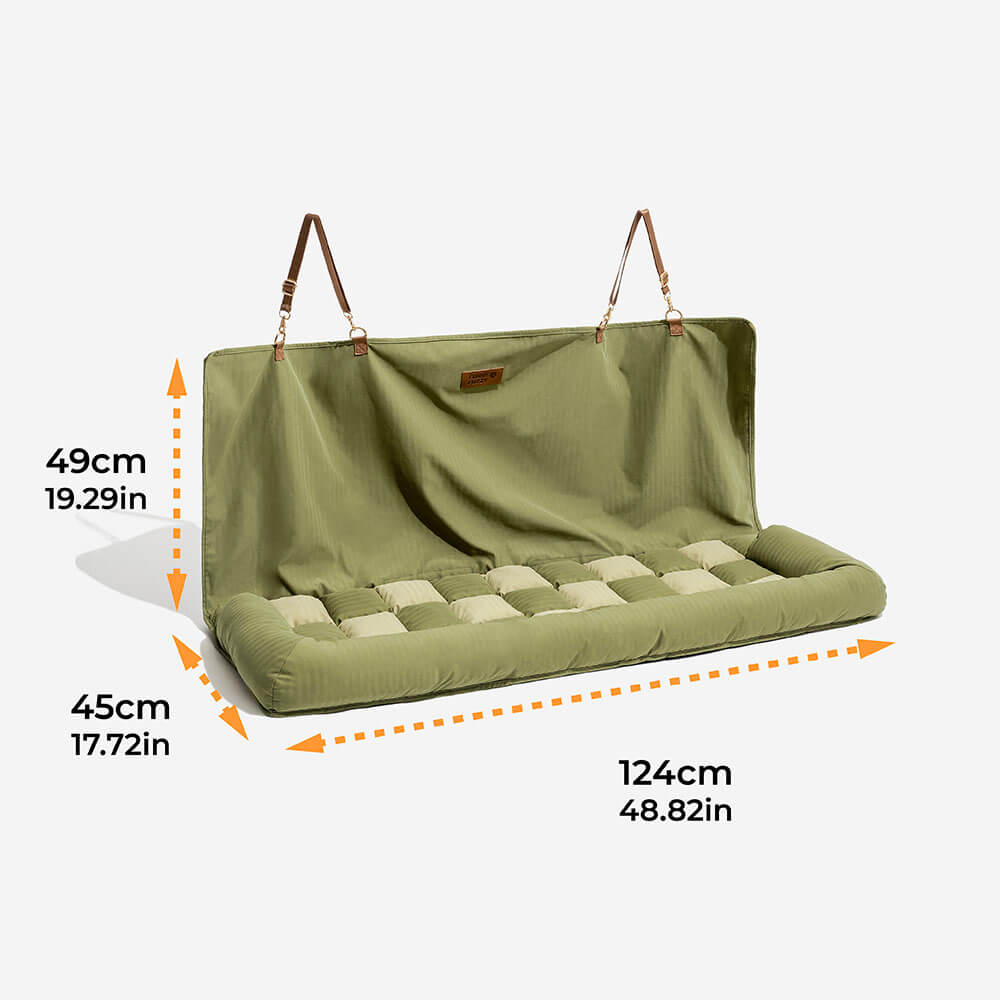 Large Bolster Dog Car Seat Bed for Road Trips