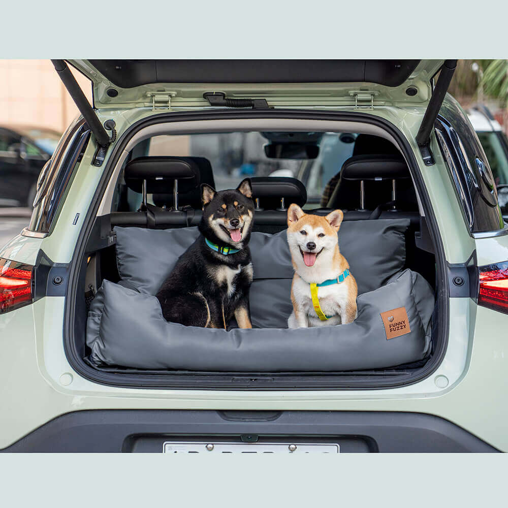 Waterproof Bolster Dog Back Seat Bed Waterproof Pro-Charcoal Grey X-Large