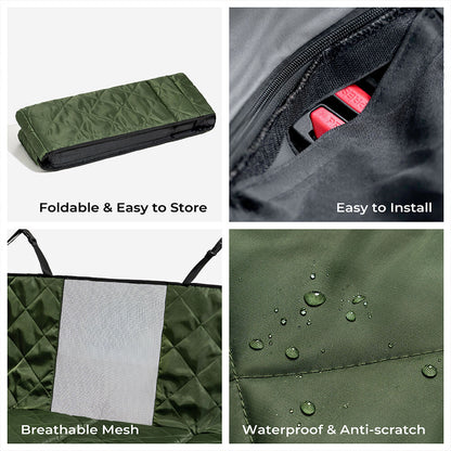 Folding Waterproof Dog Back Seat Bed