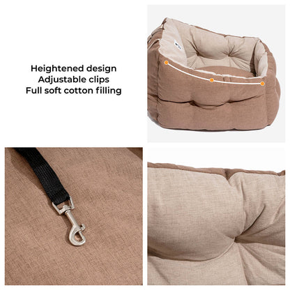 Waterproof Elevated ISOFIX Dog Car Seat Bed
