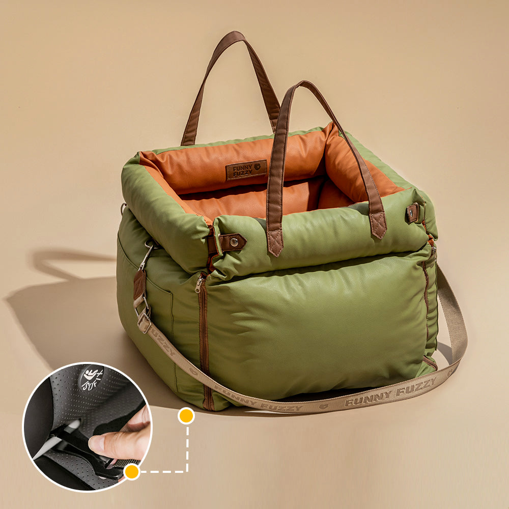 LATCH-Compatible Dog Car Seat with ISOFIX Anchors