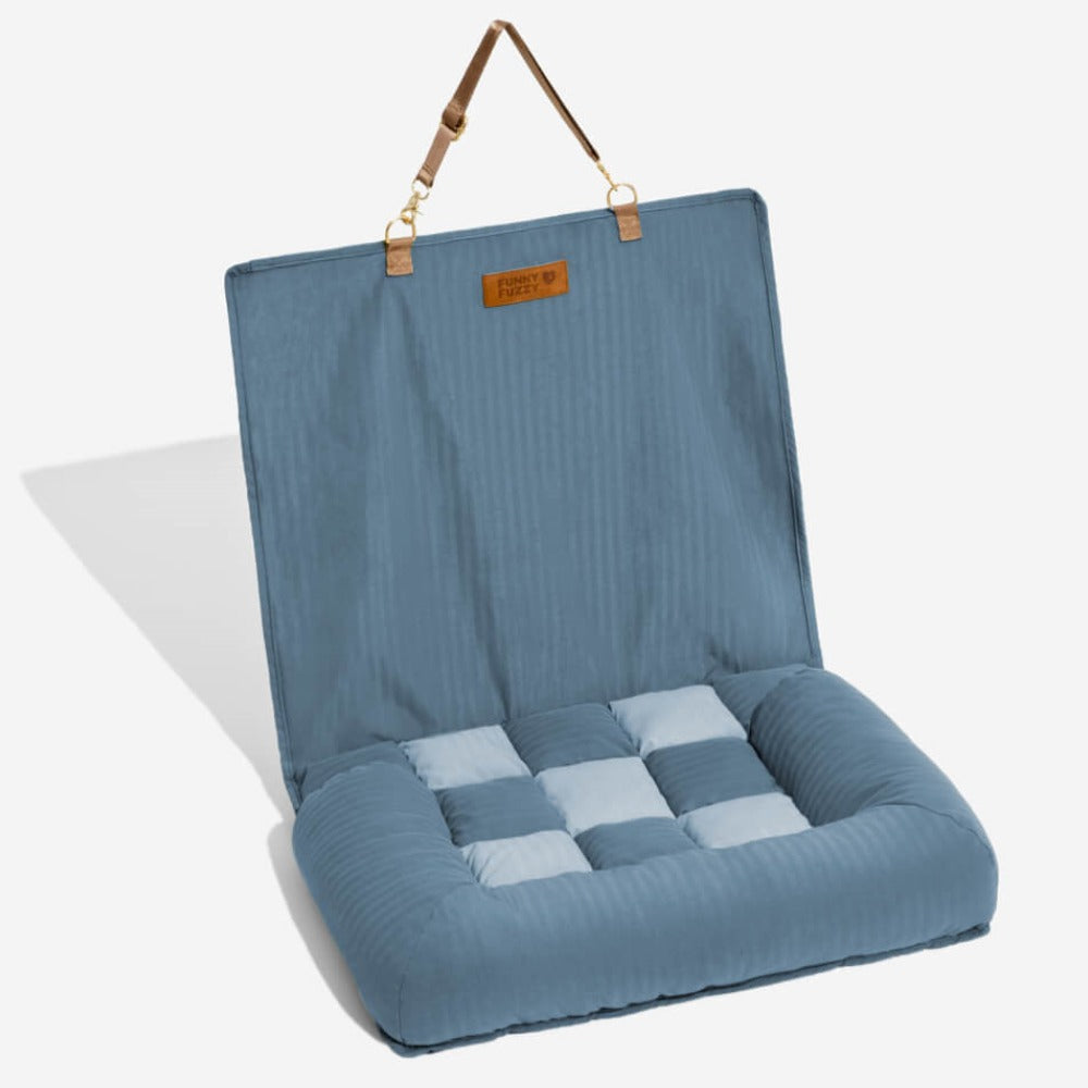 Chessboard Bolster Dog Back Seat Bed