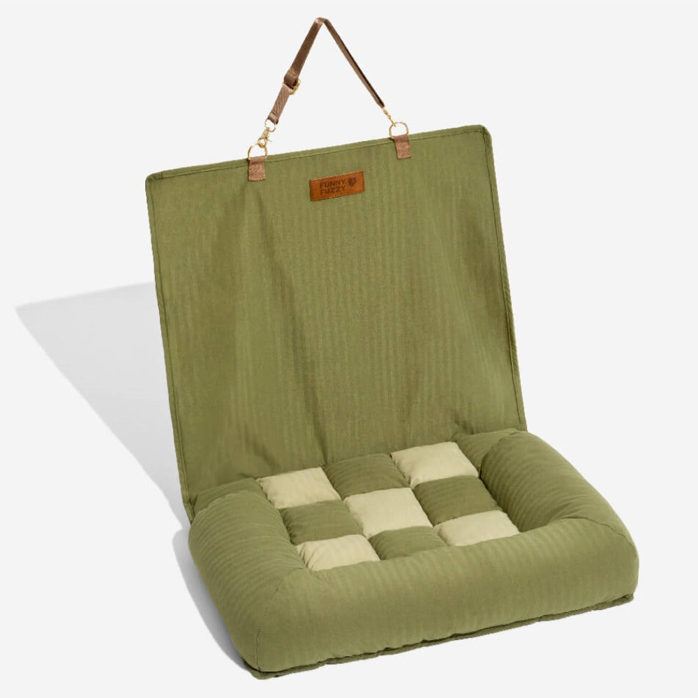 Chessboard Bolster Dog Back Seat Bed