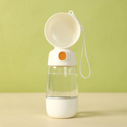 2-in-1 Portable Dog Water Bottle with Food Cup