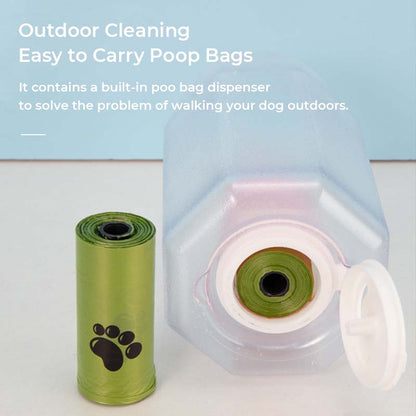 3-in-1 Portable Dog Walking Water Bottle