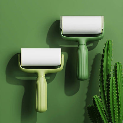 Handheld Pet Hair Lint Roller with Refills Dark Green
