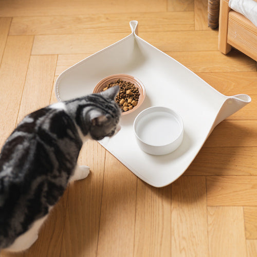 Waterproof Spill-Proof Pet Bowl Mat S