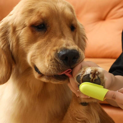 Pet Finger Toothbrush for Teeth Cleaning