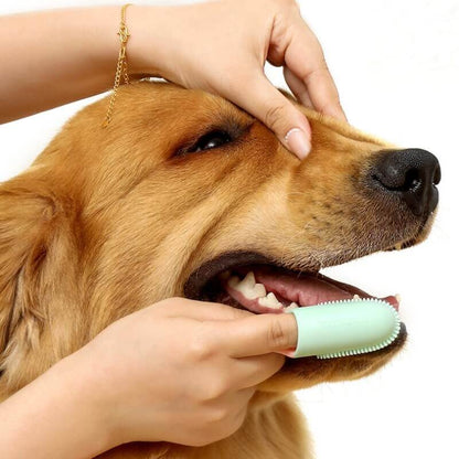 Pet Finger Toothbrush for Teeth Cleaning