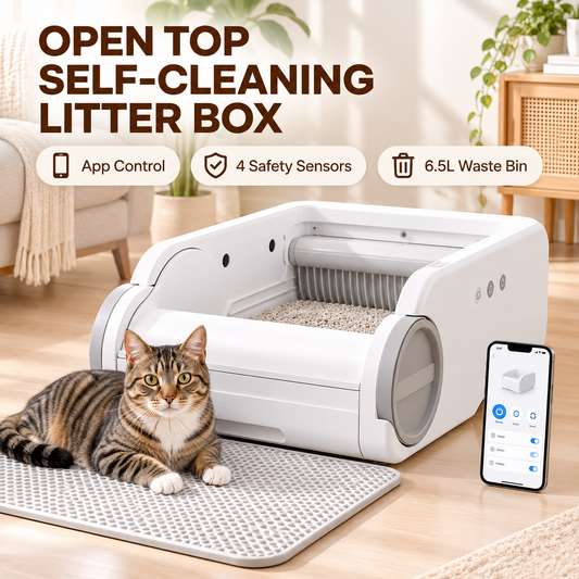 Paw Trail-Top Self-Cleaning Cat Litter Box
